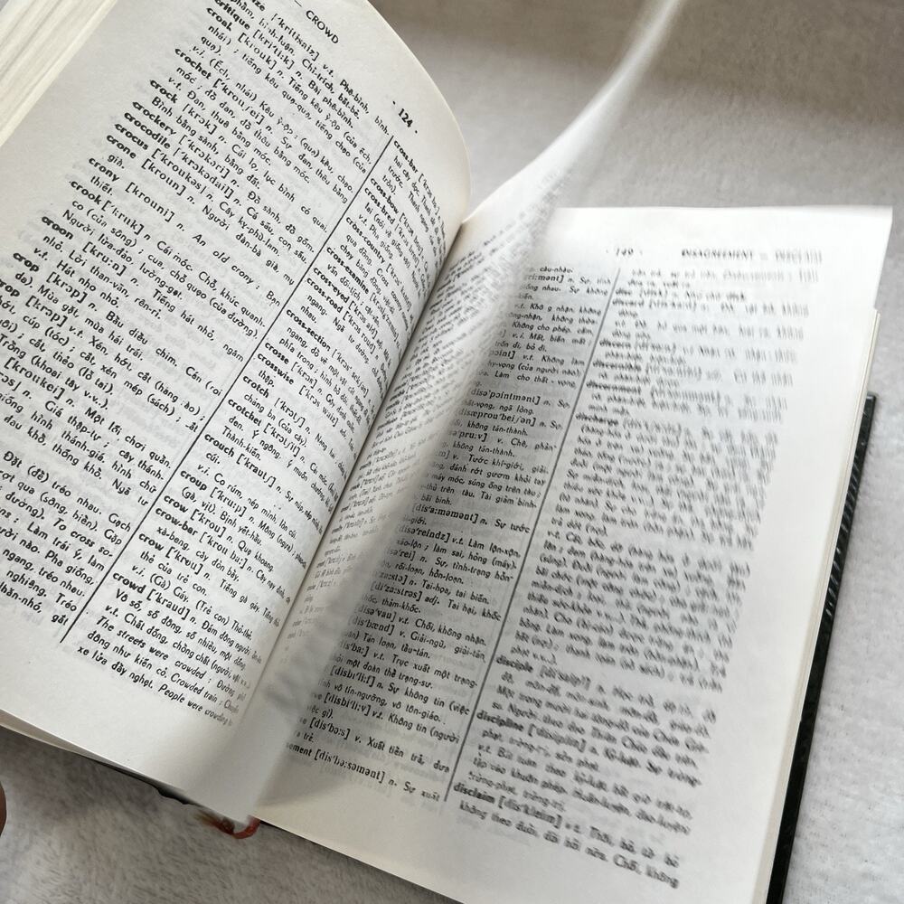 Vietnamese English Dictionary Nguyen Van Khon Anh Viet Viet-Anh Usual 1987 - Picture 9 of 11